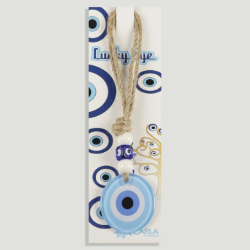 Hook 29. Crystal amulet. Turkish eye. 18/20cm