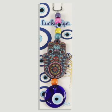 Hook 30. Crystal amulet. Turkish eye. 18/20cm