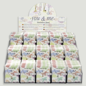 YOU & ME – Pendentifs LETTRES EN ACIER