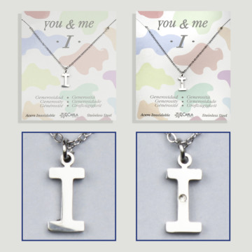 Replenishment - You & Me - Letter I - Silver Steel. 7/8mm