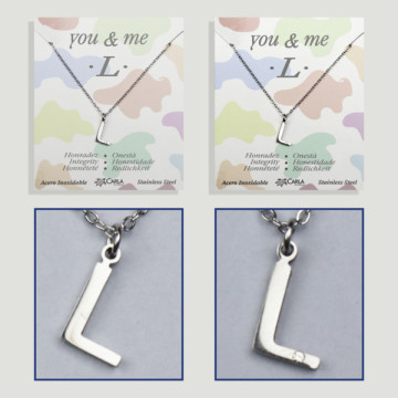 Replenishment - You & Me - Letter L - Silver Steel. 7/8mm