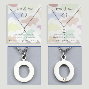 Replenishment - You & Me - Letter O - Silver Steel. 7/8mm