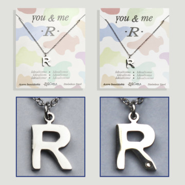 Replenishment - You & Me - Letter R - Silver Steel. 7/8mm