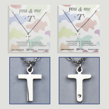 Replenishment - You & Me - Letter T - Silver Steel. 7/8mm