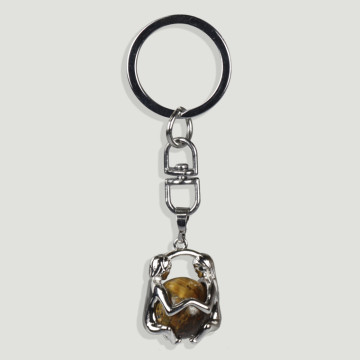 ZODIAC KEYRING replacement. Silver plated keychain -Gemini