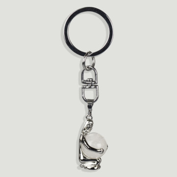 ZODIAC KEYRING replacement. Silver plated keychain -Virgo