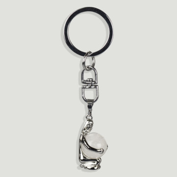 Remplacement du ZODIAC KEYRING. Porte-clés plaqué argent -Vierge