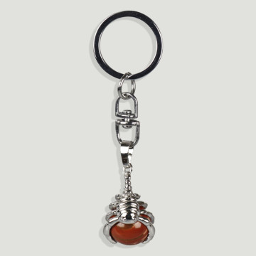 ZODIAC KEYRING replacement. Silver plated keychain -Scorpio