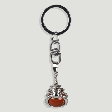 Remplacement du ZODIAC KEYRING. Porte-clés plaqué argent -Scorpion