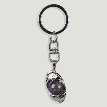 ZODIAC KEYRING replacement. Silver plated keychain -Pisces