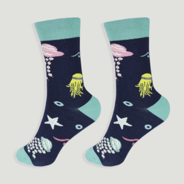 Hook 32 - Stockings with design: sea bass