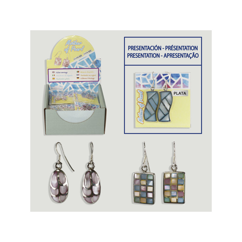 MOTHER of PEARL. Brincos de prata nácar MOTHER of PEARL. Brincos de prata nácar
