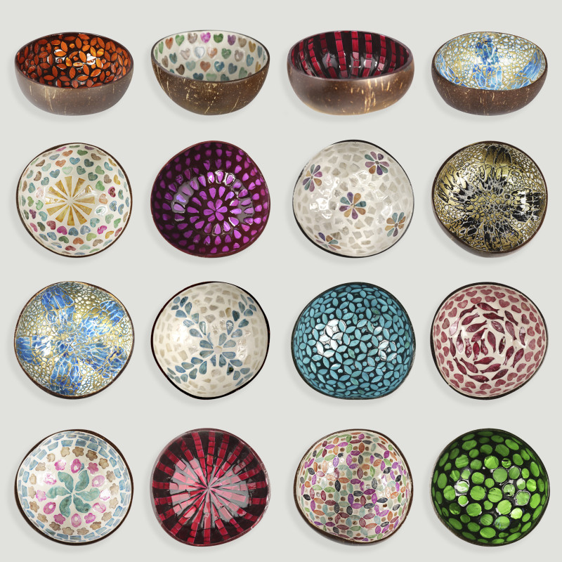 Bowl coco y nácar 13x5cm aproximadamente Bowl coco y nácar 13x5cm aproximadamente