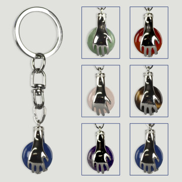 Remplacement du ZODIAC KEYRING. Porte-clés plaqué argent -Main