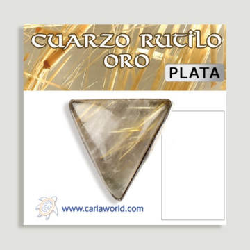 Open Silver ring. Rutile Gold. From 6gr. (PRICE PER GRAM)