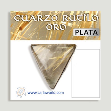 Anel de prata aberto. Rutile Gold. A partir de 6gr. (PREÇO POR GRAMA)