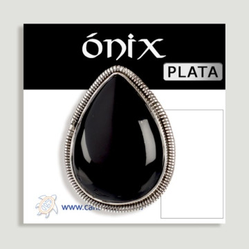 Bague en argent. Onyx. A partir de 6gr. (PRIX PAR GRAMME)