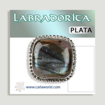Open Silver ring. Labradorite. From 8gr. (PRICE PER GRAM)