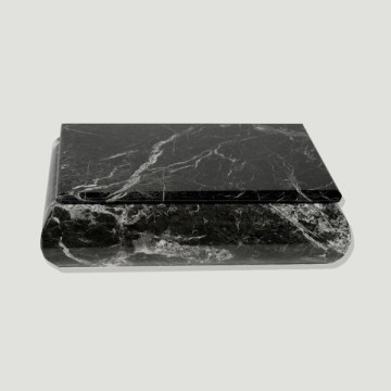 Pakistan Onyx Jewel Box w/o metal, Black 13x18cm