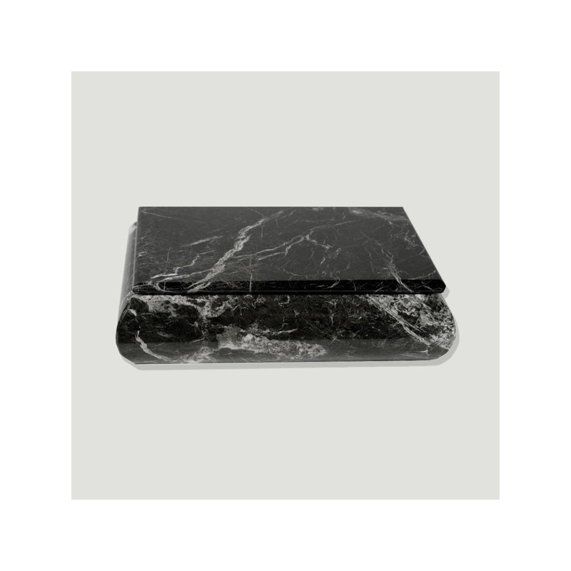 Porta-joias Ônix Paquistão s/ Metal Preto 13x18cm Porta-joias Ônix Paquistão s/ Metal Preto 13x18cm
