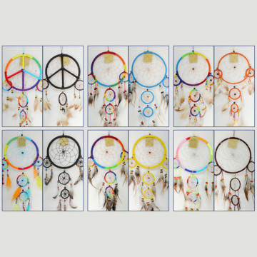 Apanhadores de sonhos. Modelos variados. 15 cm
