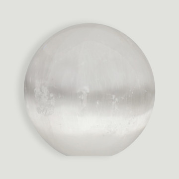 Selenite Cut base ball. 6cm approx.