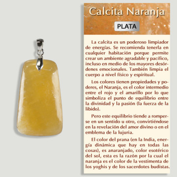 CALCITA. Colgante PLATA. Formas surtidas