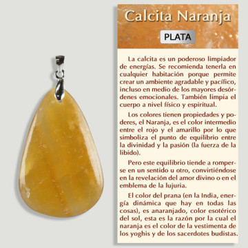 CALCITE. Pendentif ARGENT. Formes assorties