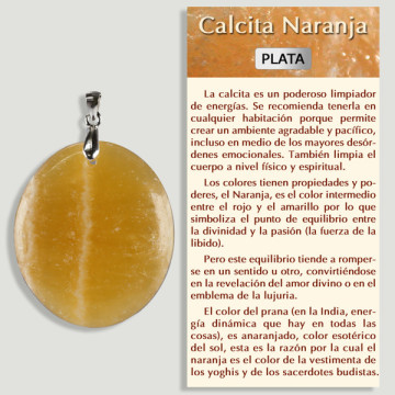 CALCITA. Colgante PLATA. Formas surtidas