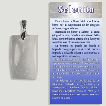 SELENITA. Colgante PLATA. Formas surtidas