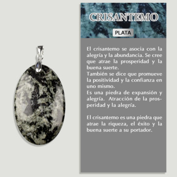 CHRYSANTHÈME. Pendentif ARGENT. Formes assorties