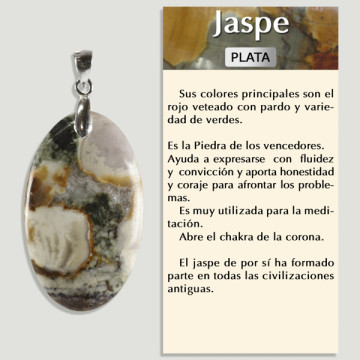 COBRA JASPER. Pingente PRATA. Formas variadas