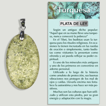 JAUNE TURQUOISE. Pendentif ARGENT. Formes assorties