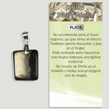 PYRITE D'OR APACHE. Pendentif ARGENT. Formes assorties