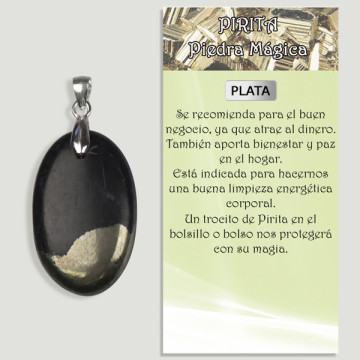 PYRITE D'OR APACHE. Pendentif ARGENT. Formes assorties