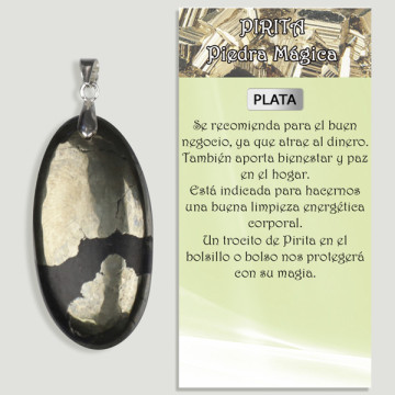 PYRITE D'OR APACHE. Pendentif ARGENT. Formes assorties