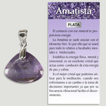 AMATISTA. Colgante PLATA. Formas surtidas