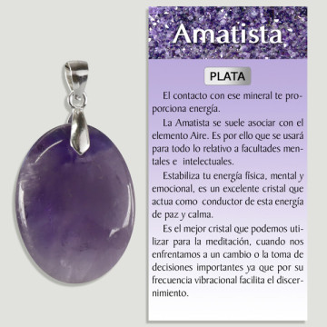 AMATISTA. Colgante PLATA. Formas surtidas