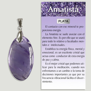 AMATISTA. Colgante PLATA. Formas surtidas