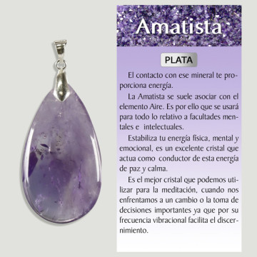 AMATISTA. Colgante PLATA. Formas surtidas