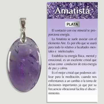 AMATISTA. Colgante PLATA. Formas surtidas