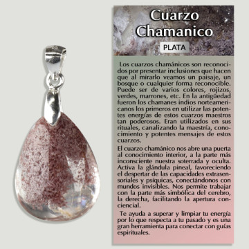 QUARTZ CHAMANIQUE. Pendentif ARGENT. Formes assorties