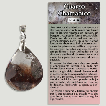 QUARTZ CHAMANIQUE. Pendentif ARGENT. Formes assorties