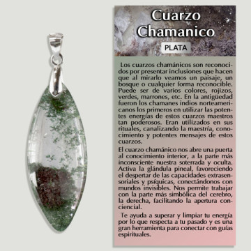 QUARTZ CHAMANIQUE. Pendentif ARGENT. Formes assorties