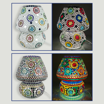 Indian glass lamp 24x30cm. Assorted models