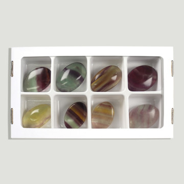 Fluorite Meditation Stone. Box 520gr approx. (al8)