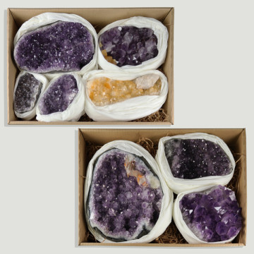 Polished Amethyst Druzy Box. Extra Quality. 7.5-8.5kg