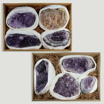 Polished Amethyst Druzy Box. Quality A. 8-9kg