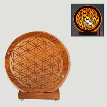 Salt lamp with 3D wood. Prime. 19x7x20cm. 4kg.