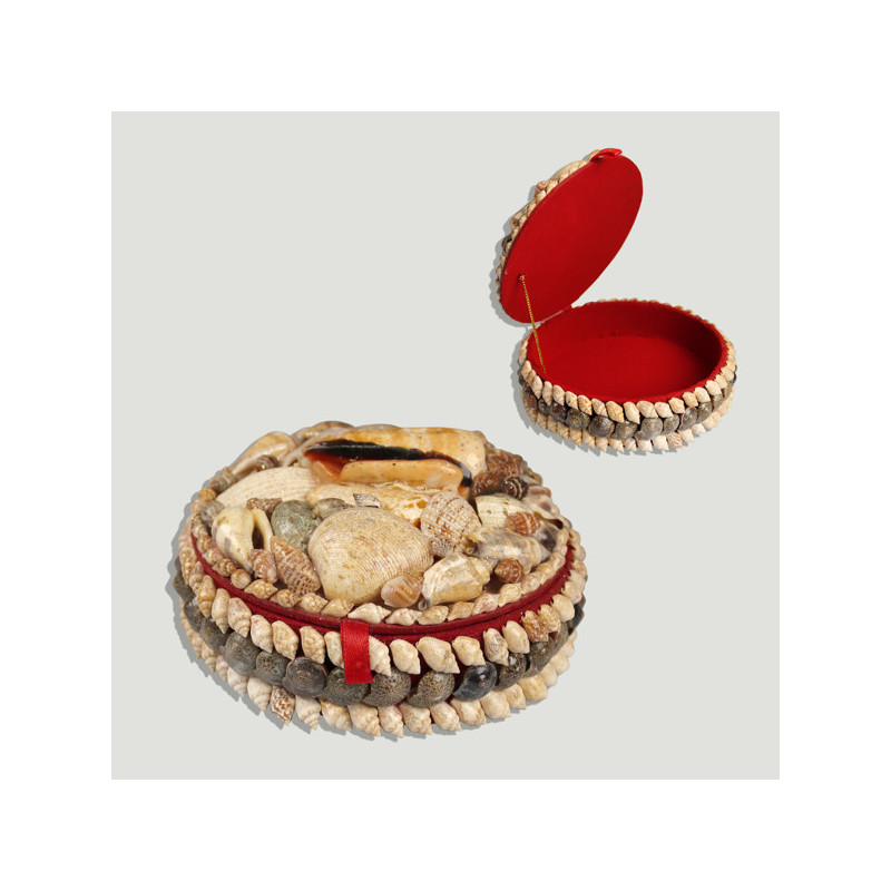 Caja conchas redonda. 13 cm aprox Caja conchas redonda. 13 cm aprox